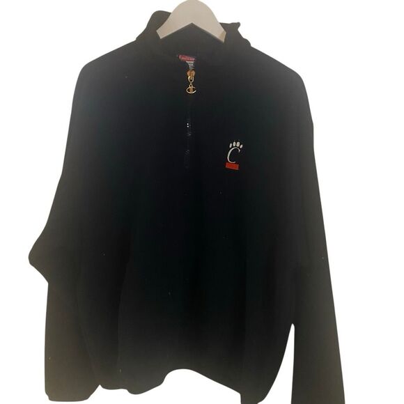 Champion XL 3/4 zip University of Cincinnati black fleece - Picture 1 of 5